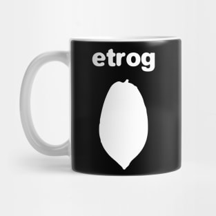 Ertog אֶתְרוֹג citron fruit white Mug